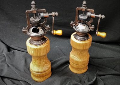 Traditional Pepper grinders. Brown Oak - By Ben Dick - £65