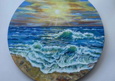 Naji Mehr - Sunset - Acrylic - £50 - 30cm 