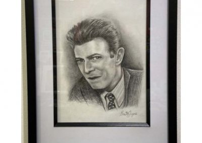 David Bowie Portrait By Benita Ambrose - Charcoal £120