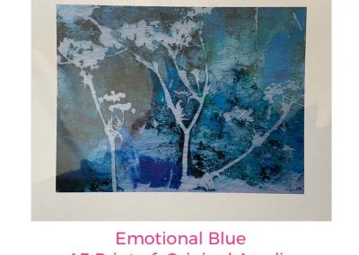Emotional Blue - A3 Print of original acrylic By Benita Ambrose - £22