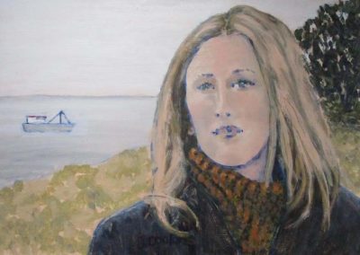 Baltic Lady, By Judith Cook - Oil on board, 45cmx30cm, NFS