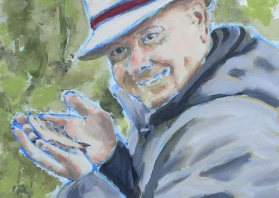 Bob Mortimer, By Judith Cook - Oil on board
