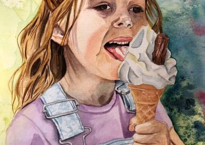 Alice with Ice cream - By Rosemary Whittle