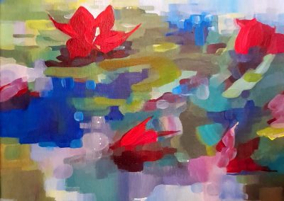The Pond II, Carla Hedstrand, Acrylic, £50 unframed canvas