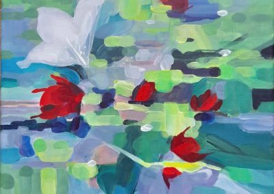 The Pond I, Carla Hedstrand, Acrylic, £50 unframed canvas